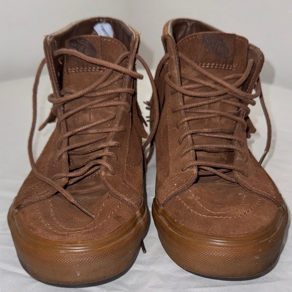 Vans Other - Vans Off The Wall Brown Suede High-Top Moccasin Style Men's Shoes Size 8